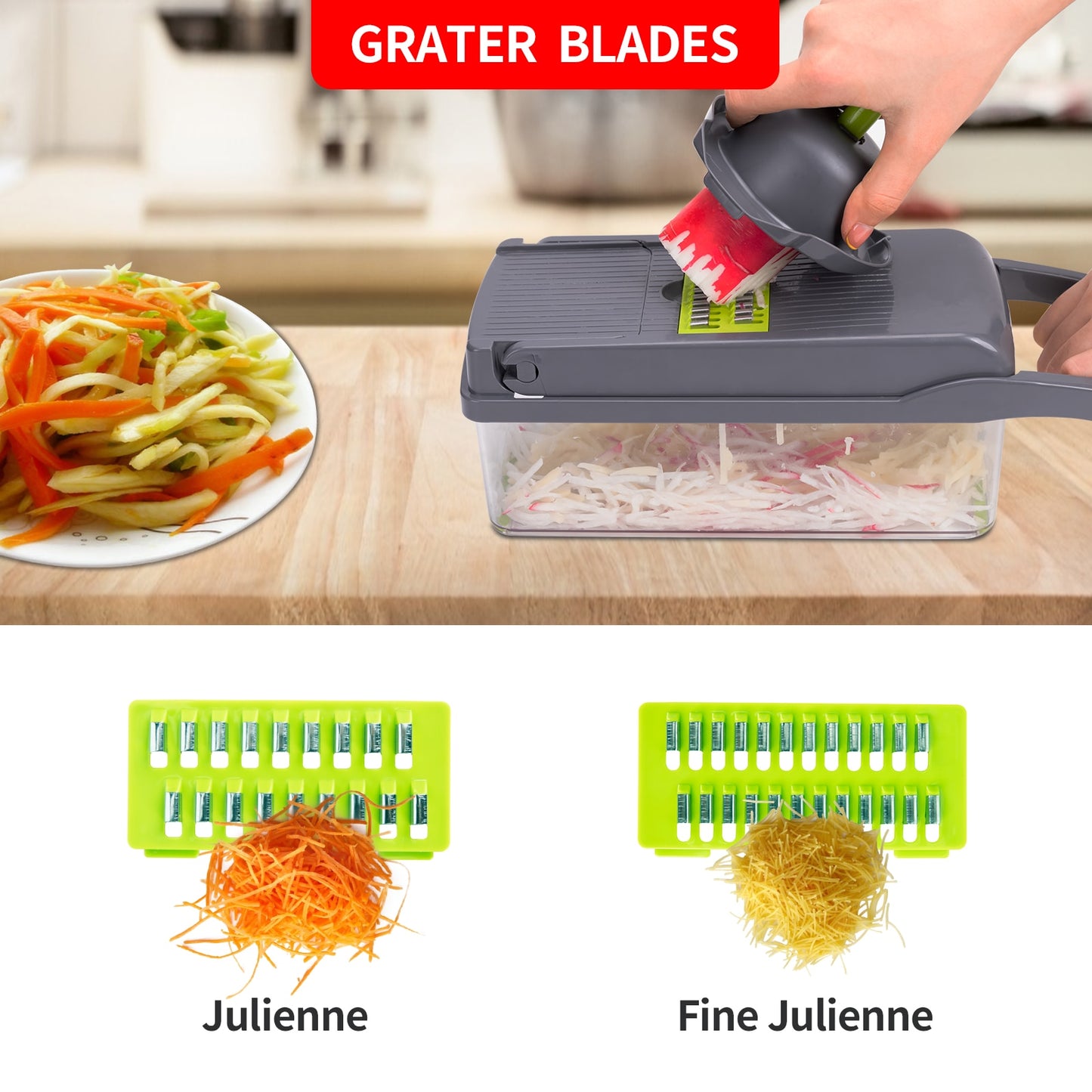 10-in-1 Multifunctional cutter & shredder